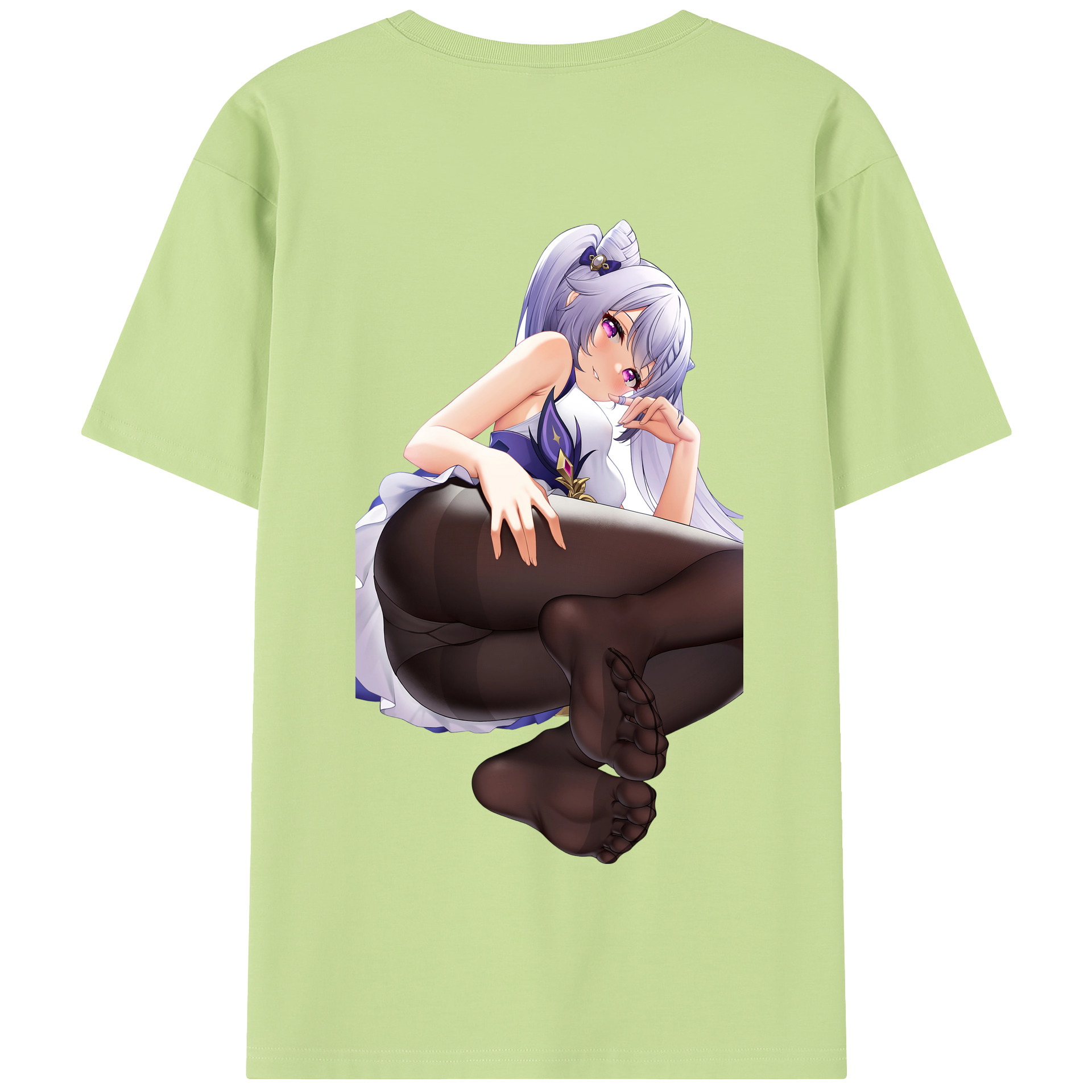 げんし神 刻晴 こくせい genshin Kokusei 綿100％半袖Tシャツ（背面プリント）